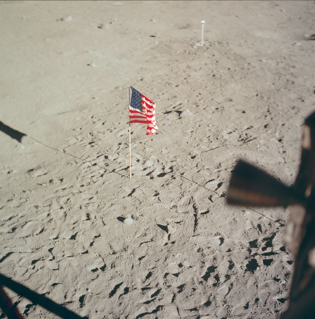 Apollo 11 Lunar Module Flown American Flag