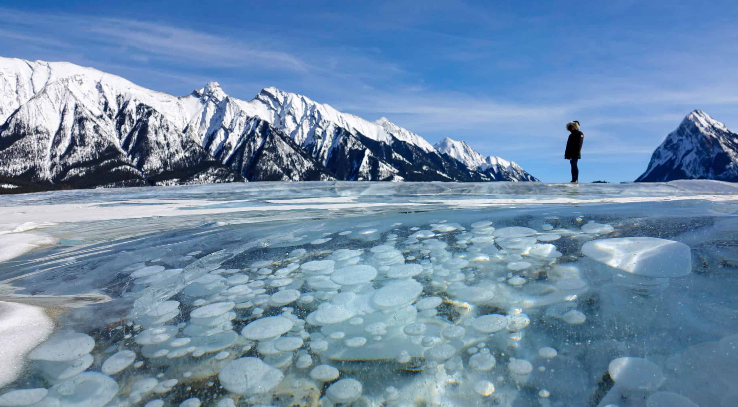 Frozen Methane Bubbles