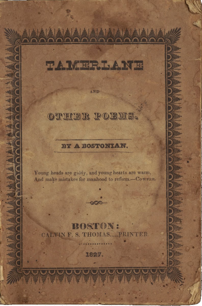 "Tamerlane and Other Poems" by Edgar Allan Poe