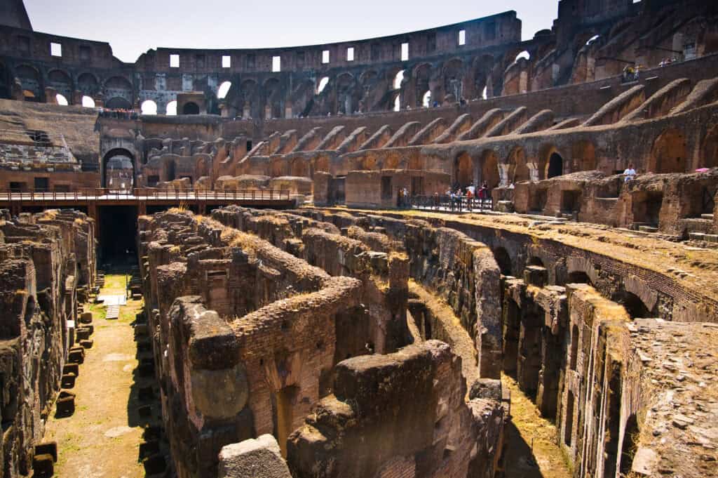 Beneath the Colosseum, Rome, Italy