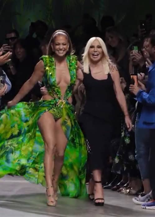 Jennifer Lopez's Versace Green Dress