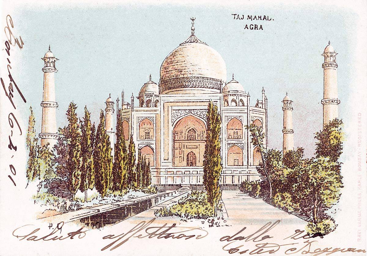 Taj Mahal postcard