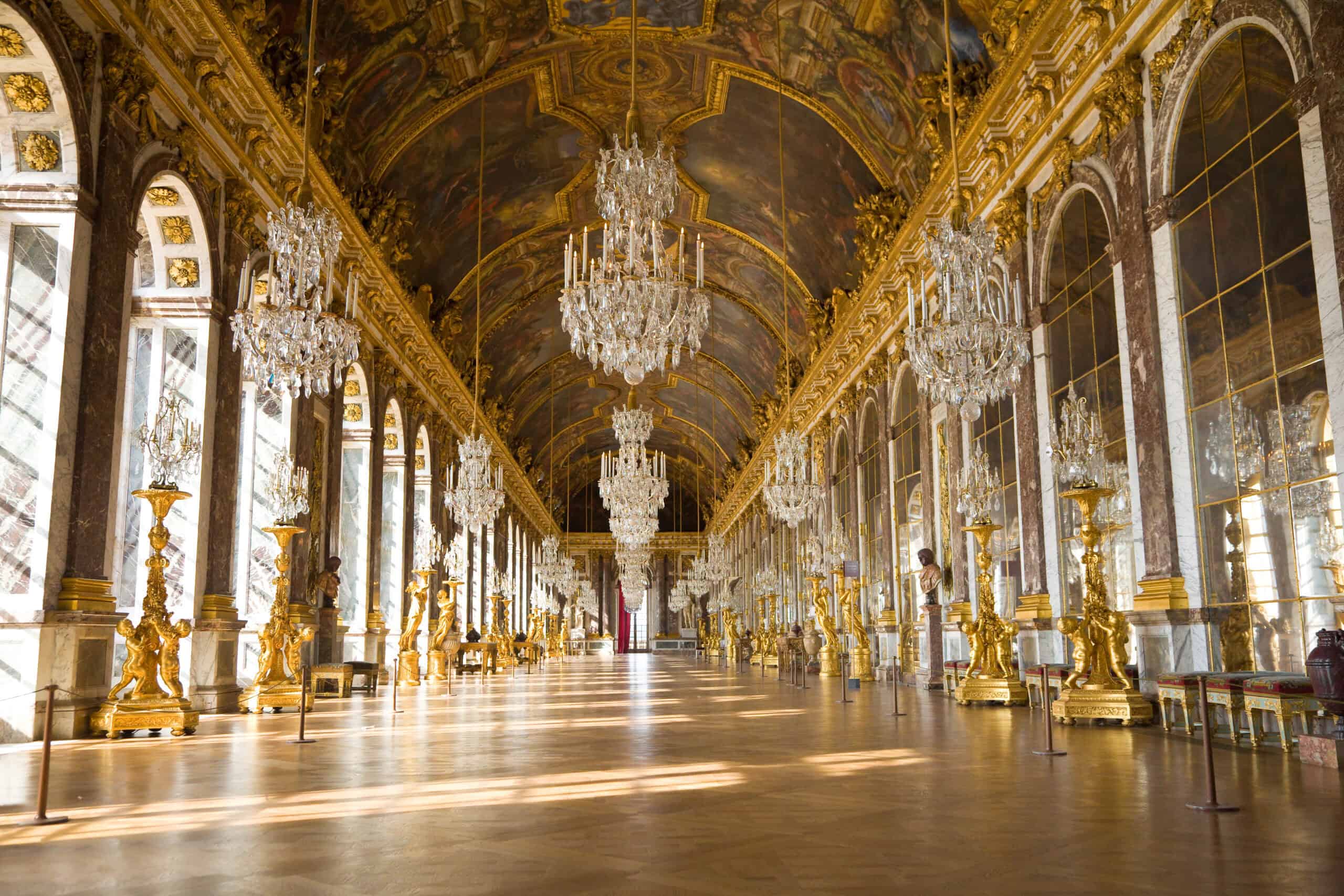 The Hall of Mirrors at Palace of Versailles, Paris, France