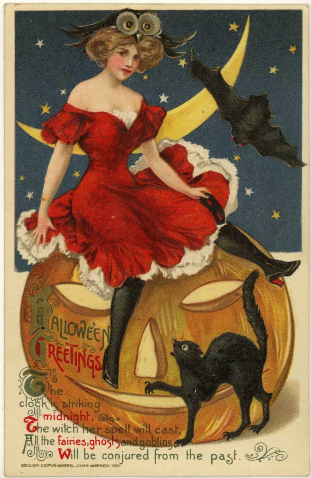 Winsch Halloween Postcard by Samuel Schmucker (1911)