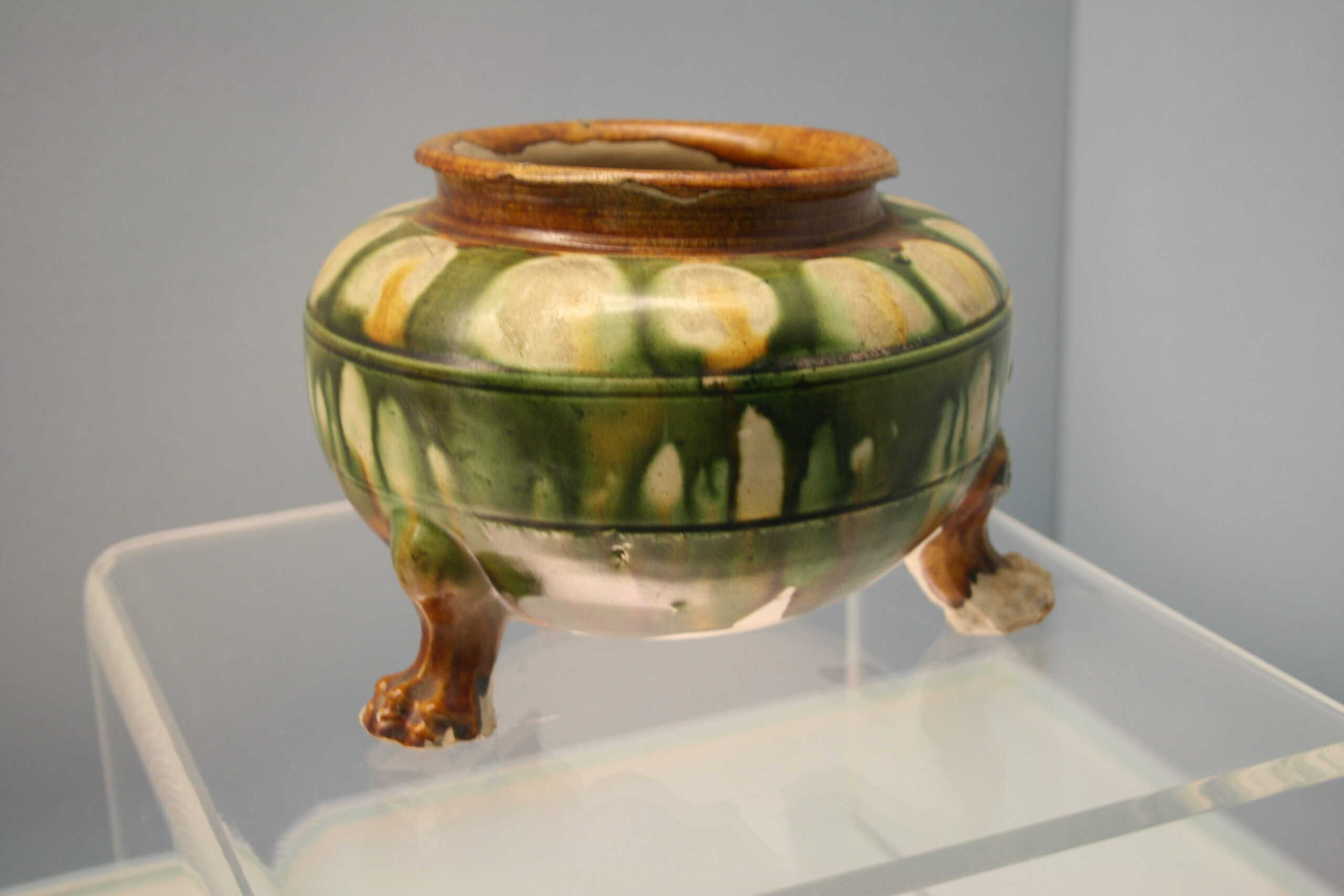 Chinese Tang Dynasty Sancai Glazed Pottery