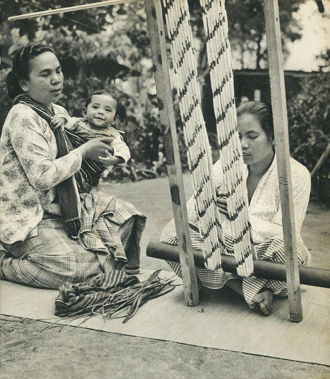 Ikat Weaving (Double Resist Dyeing Technique)