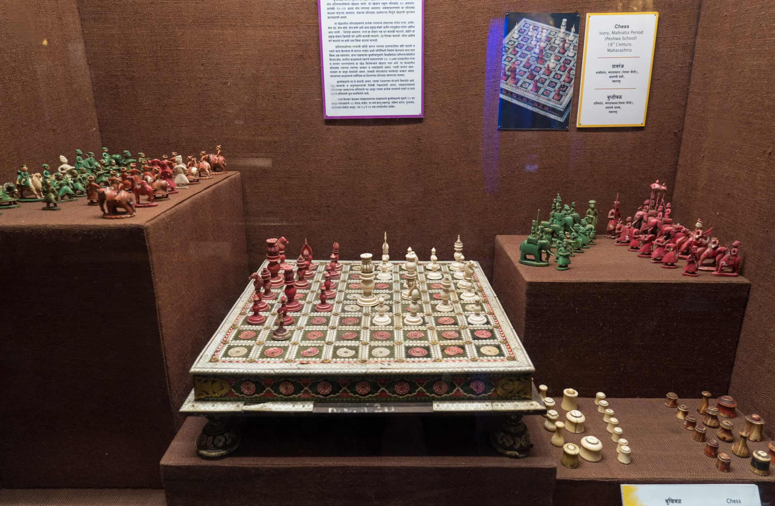 Indian Ivory Chess Set