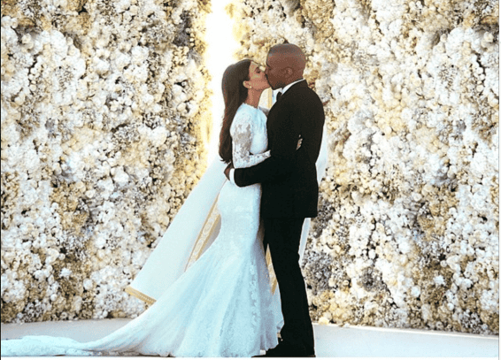 Kim Kardashian and Kanye West wedding