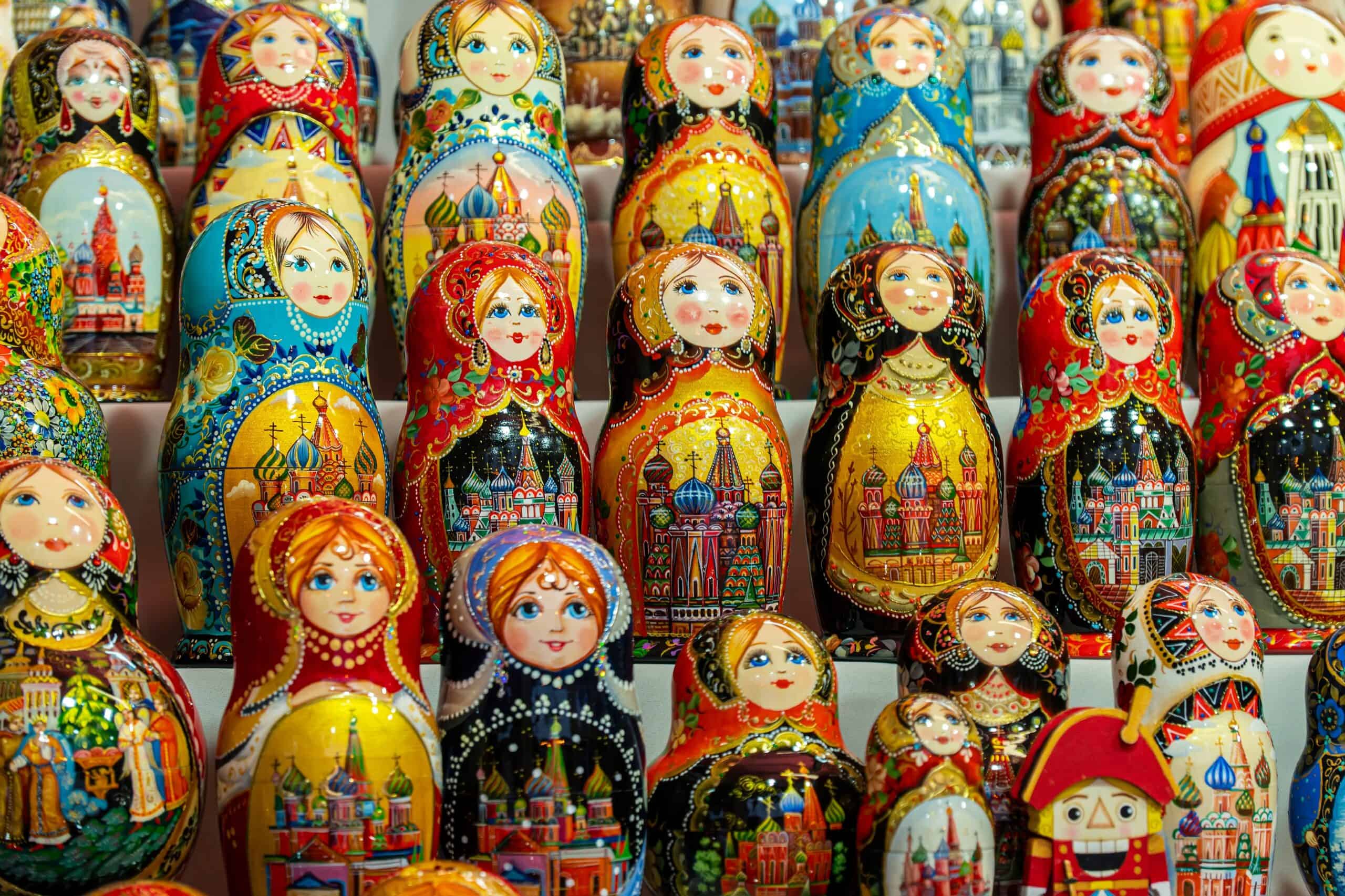 Russian Matryoshka Doll Painting