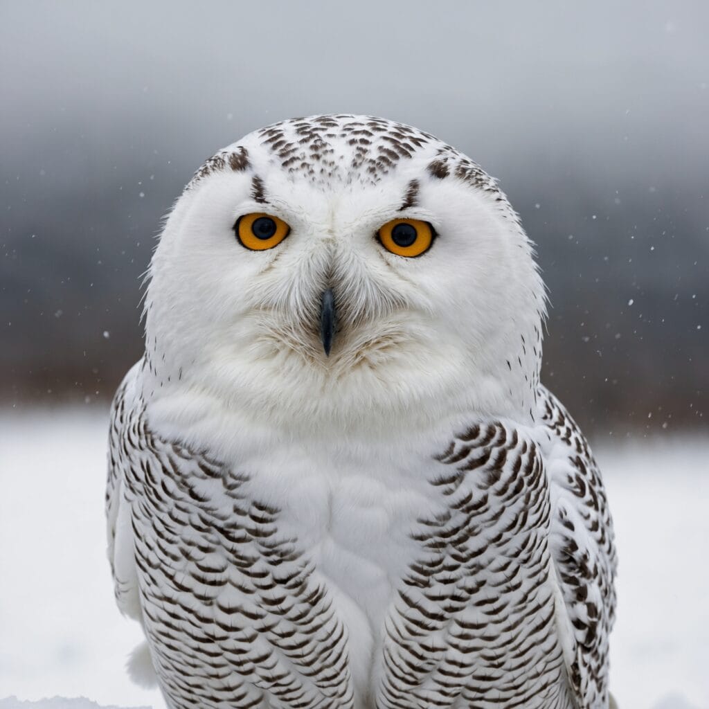 Snowy Owl in the Arctic Tundra