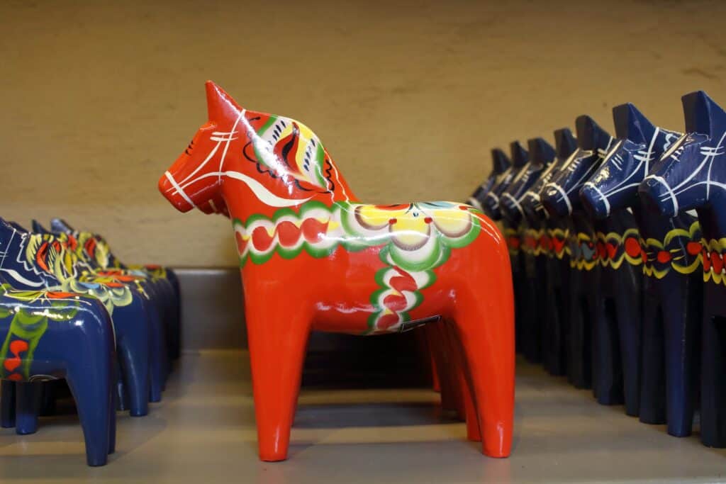 Swedish Dala Horse Carving