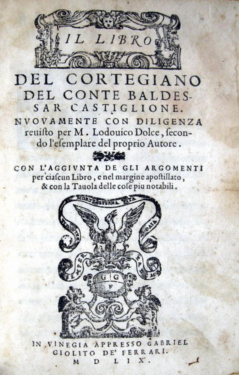 The Book of the Courtier by Baldassare Castiglione