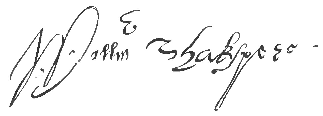 William Shakespeare autograph