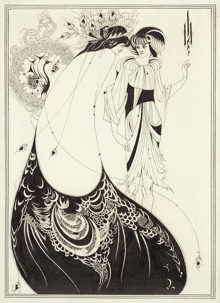 Aubrey Beardsley, "The Peacock Skirt"