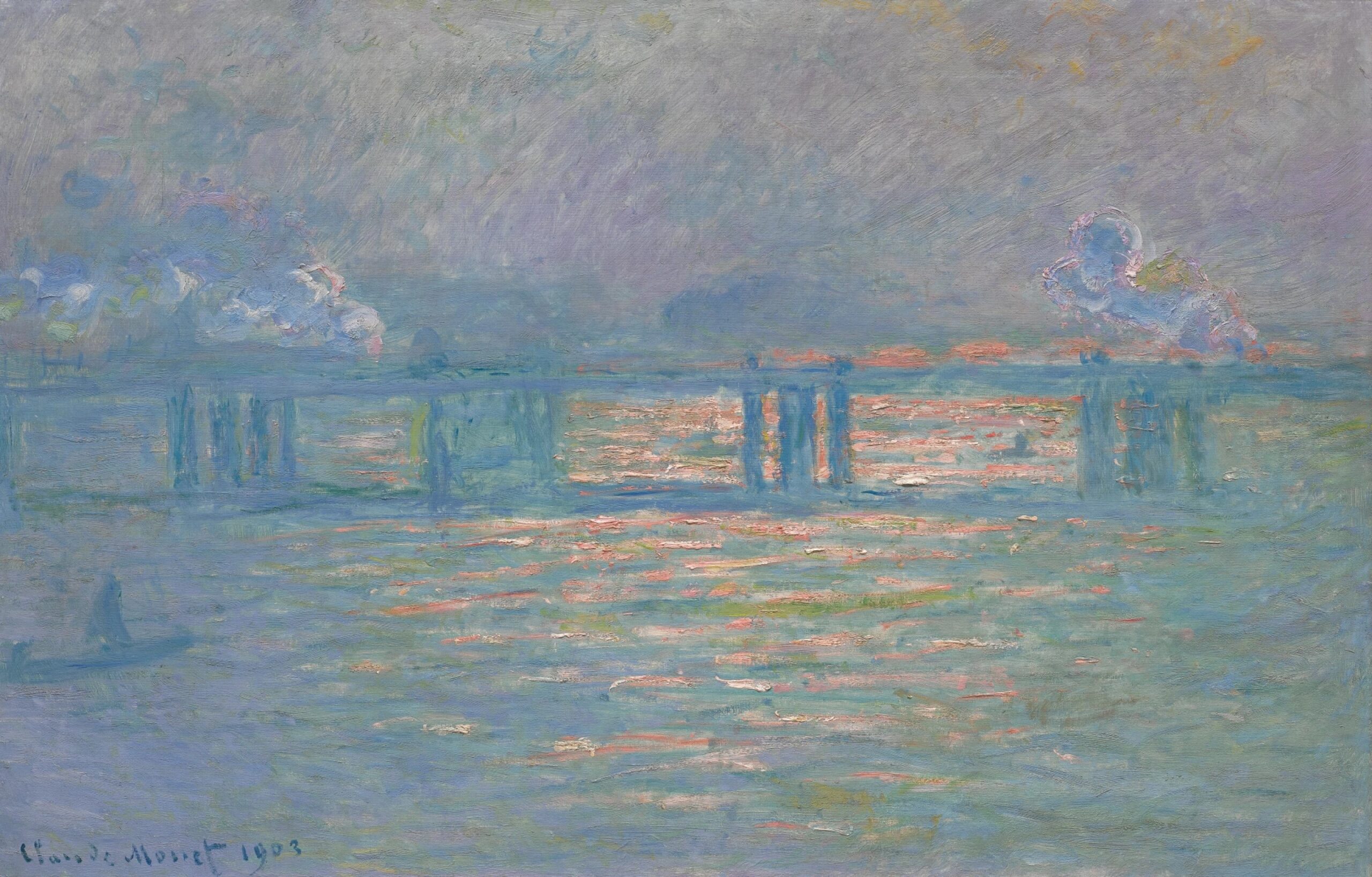 Charing Cross Bridge by Claude Monet