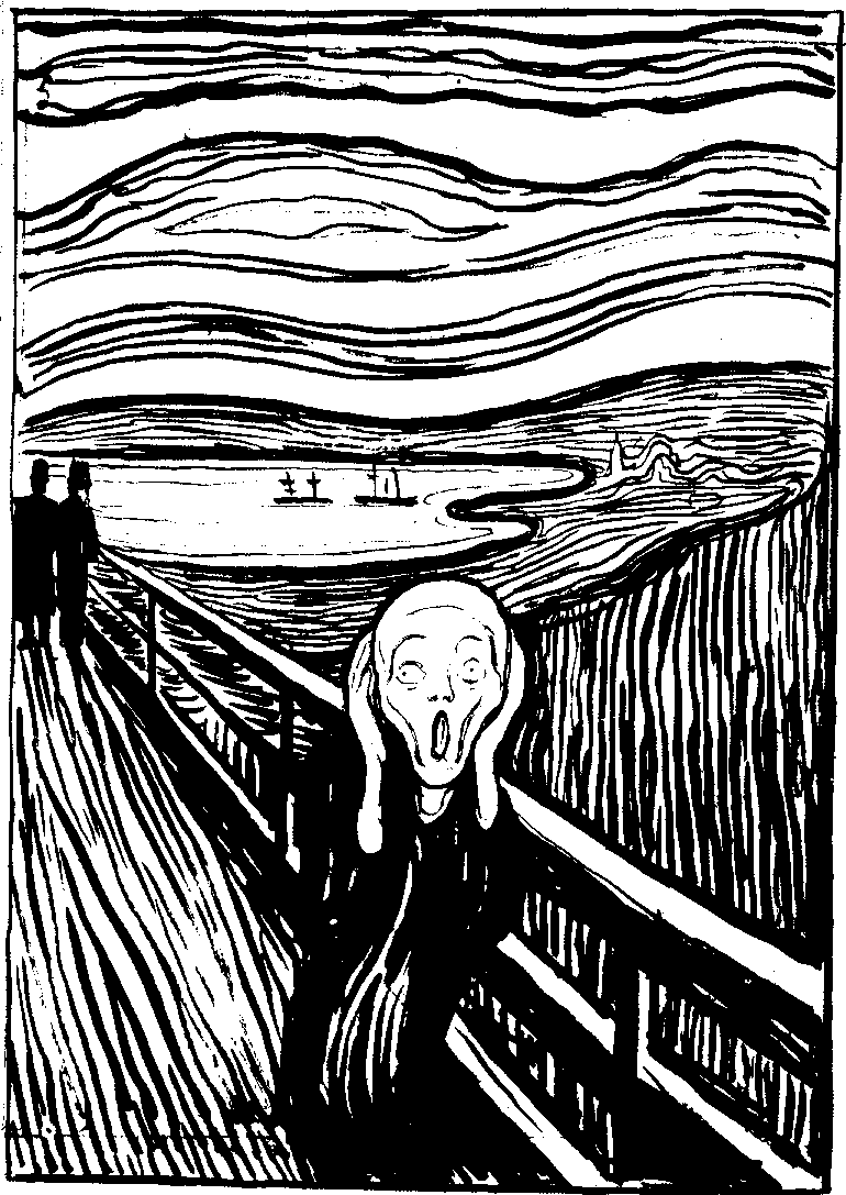 Edvard Munch, "The Scream" (lithograph)