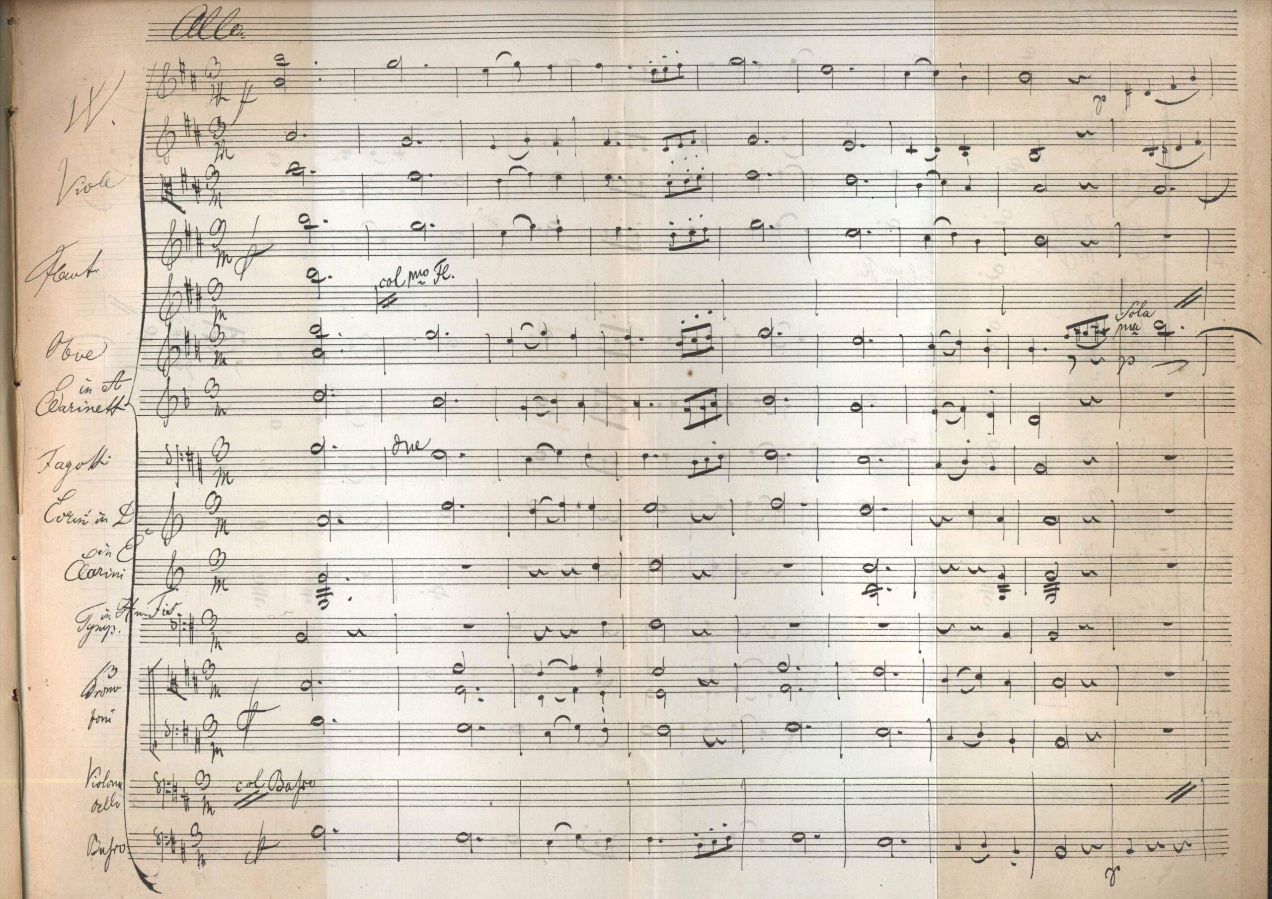 Franz Schubert – Symphony No. 8 in B Minor “Unfinished” (Manuscript)