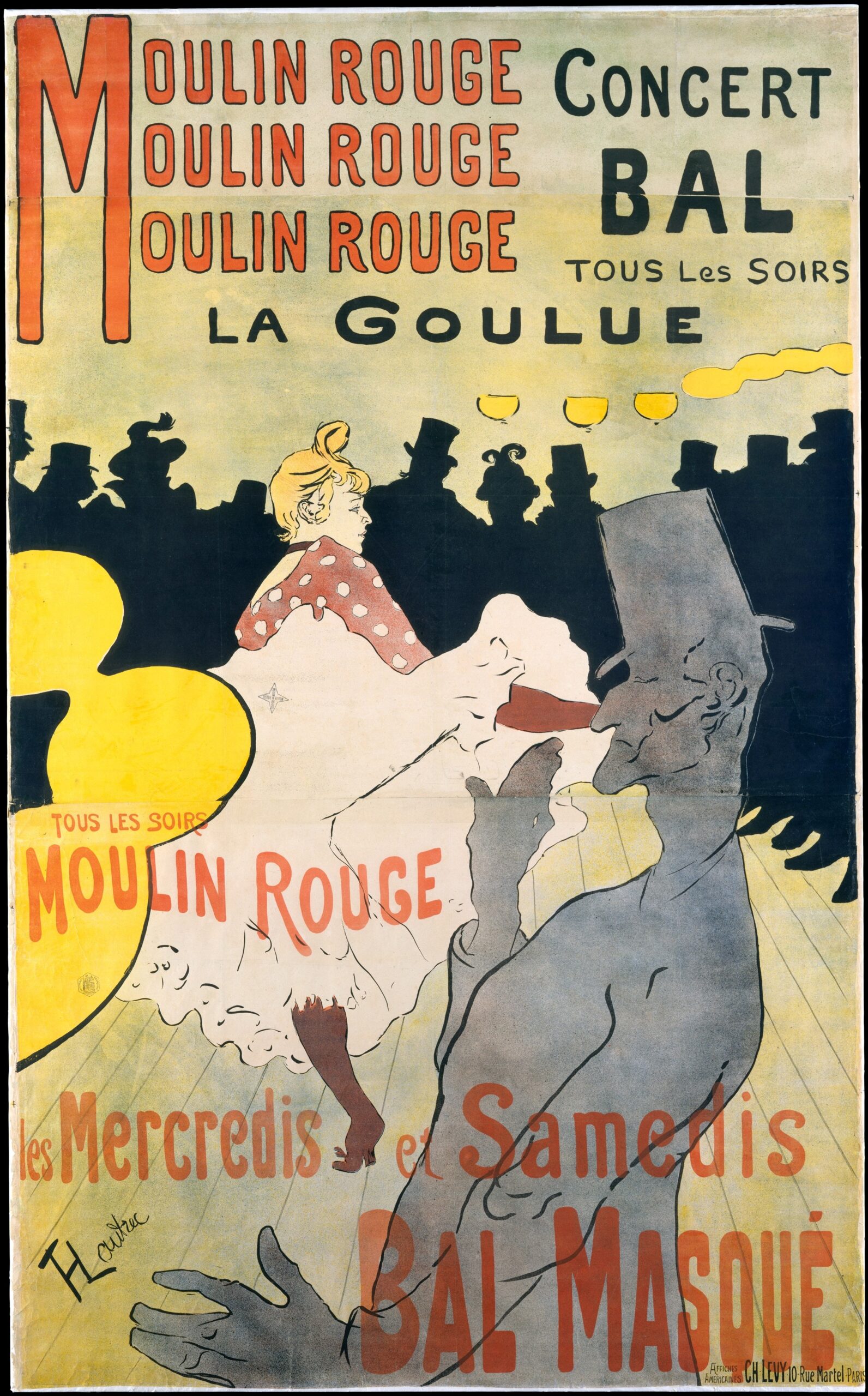 Henri de Toulouse-Lautrec, "Moulin Rouge" – $5,000 to $20,000