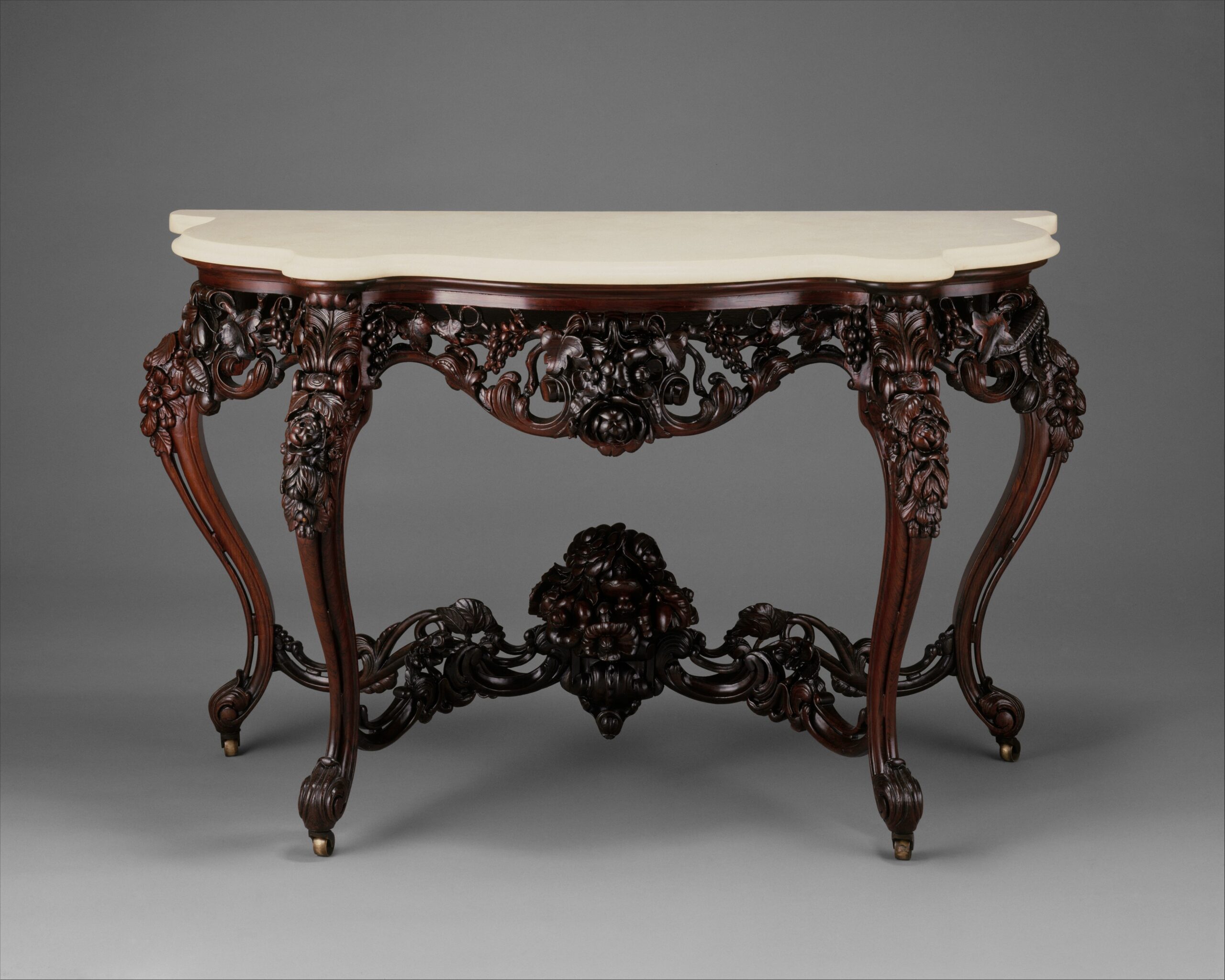 John Henry Belter Console Table (Circa 1850-1860)