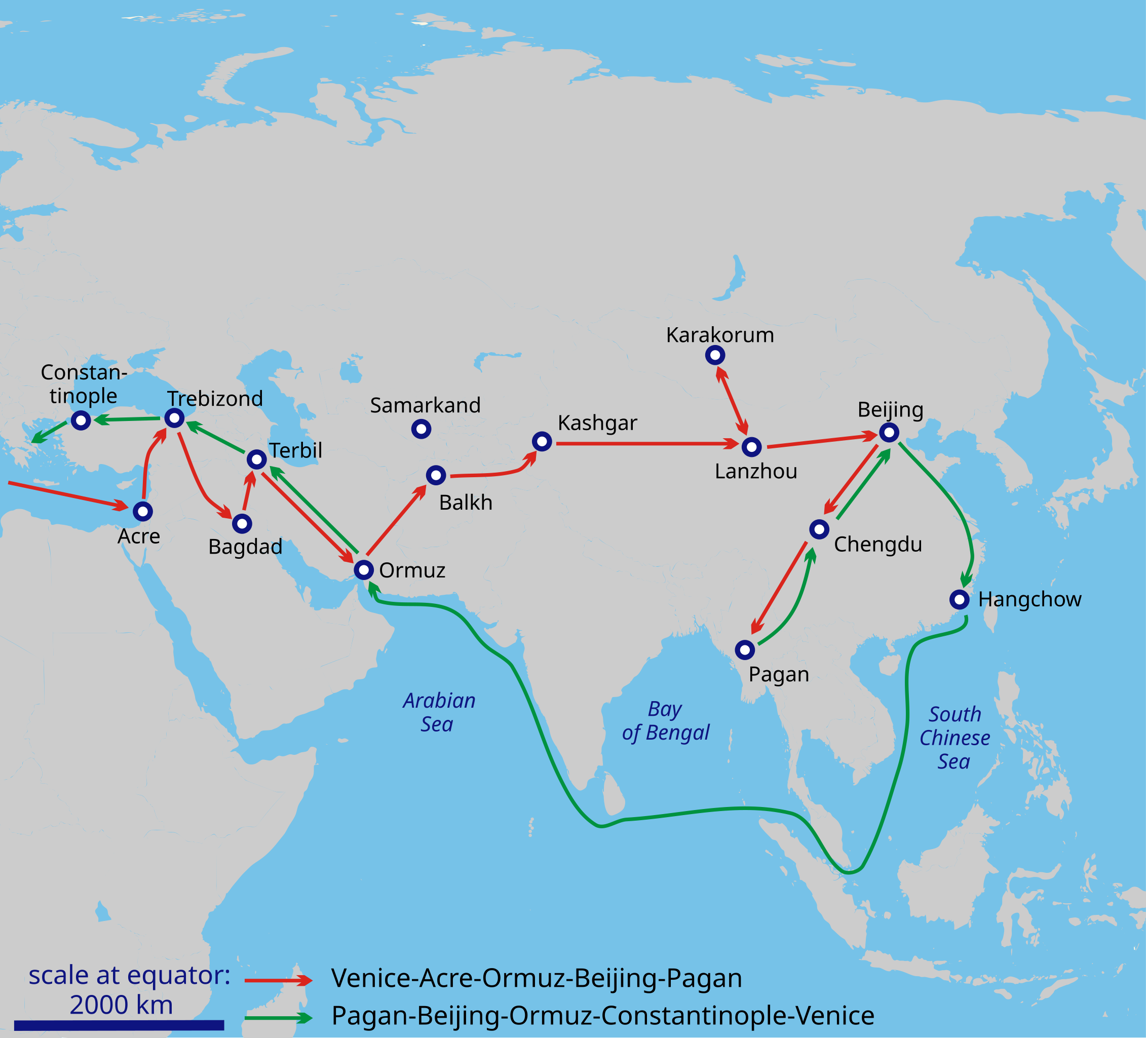 Marco Polo’s Journey to China (1271–1295)