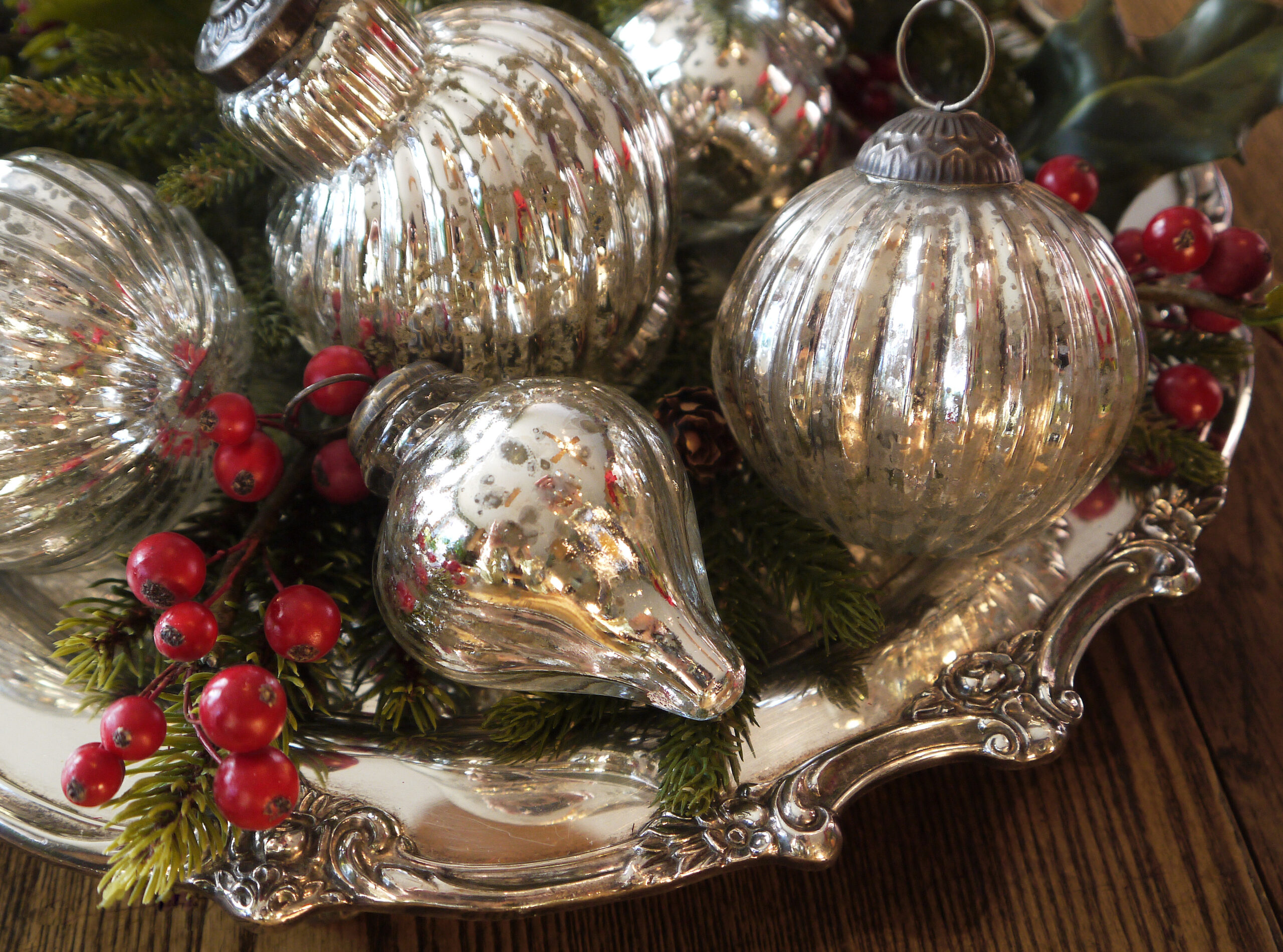 Mercury Glass Ornaments