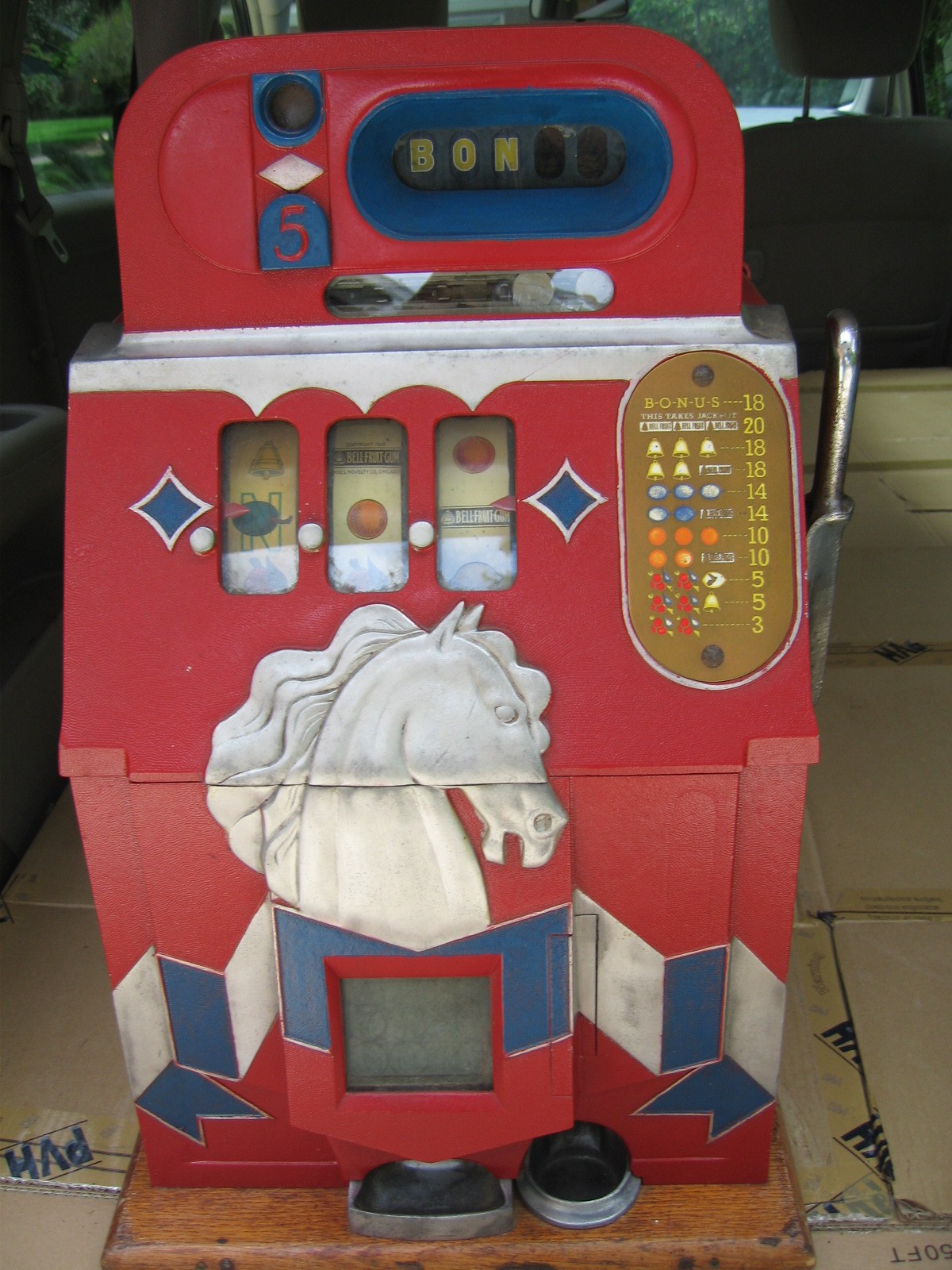 Mills Novelty Co. Horse Head Bonus Slot Machine