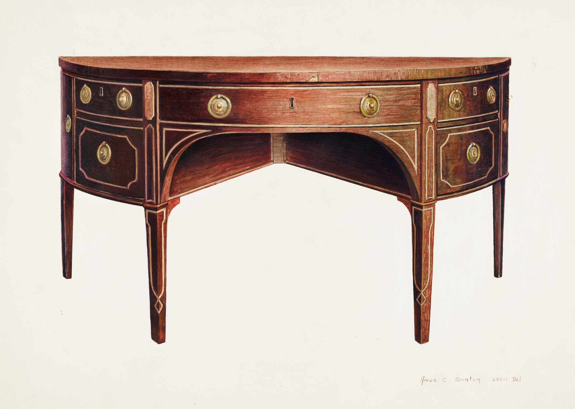 Sheraton Sideboard (Circa 1790-1810)