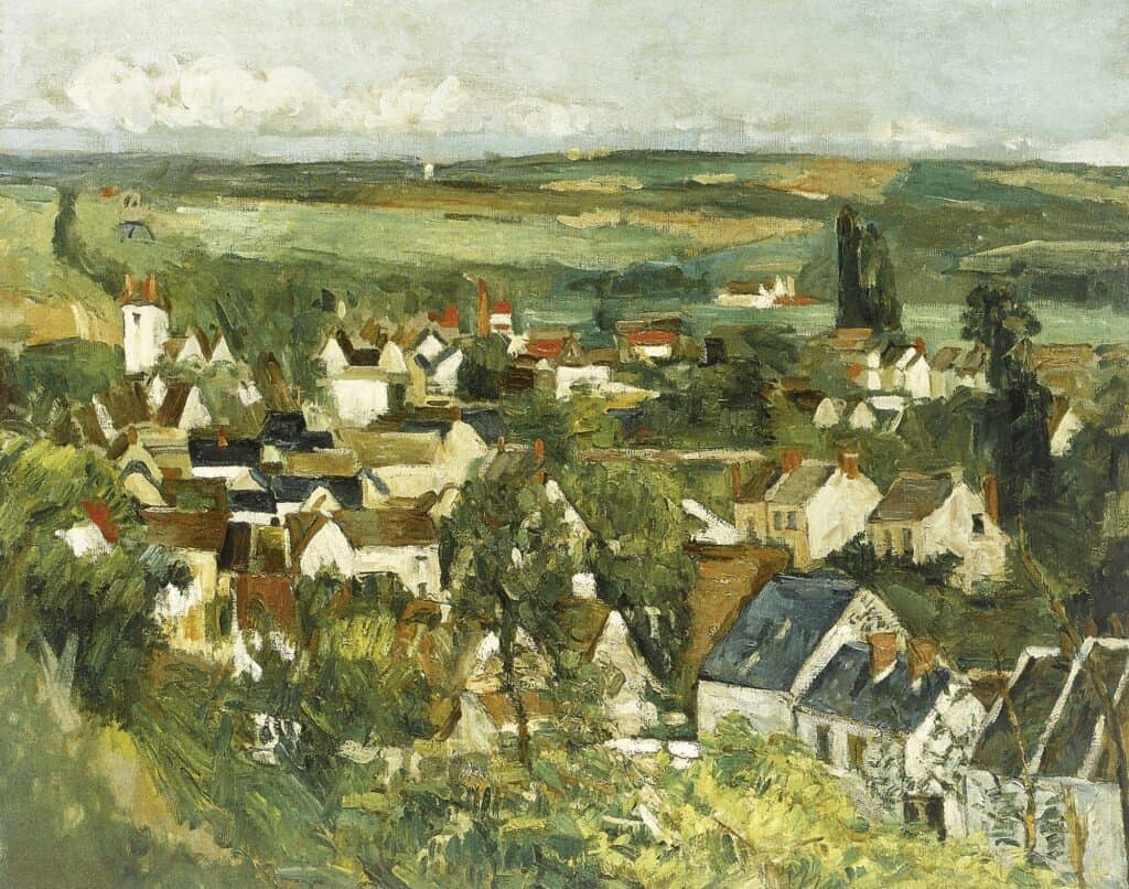 View of Auvers-sur-Oise by Paul Cézanne