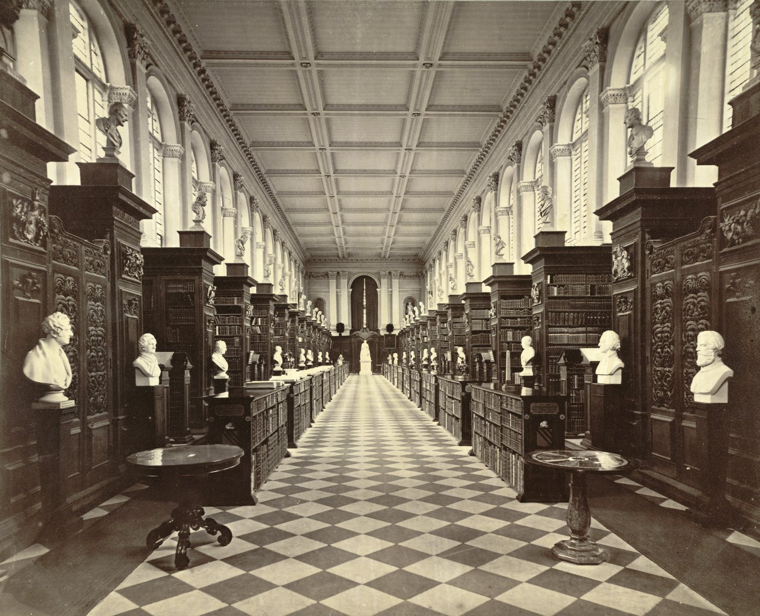 Wren Library, Trinity College, Cambridge, UK