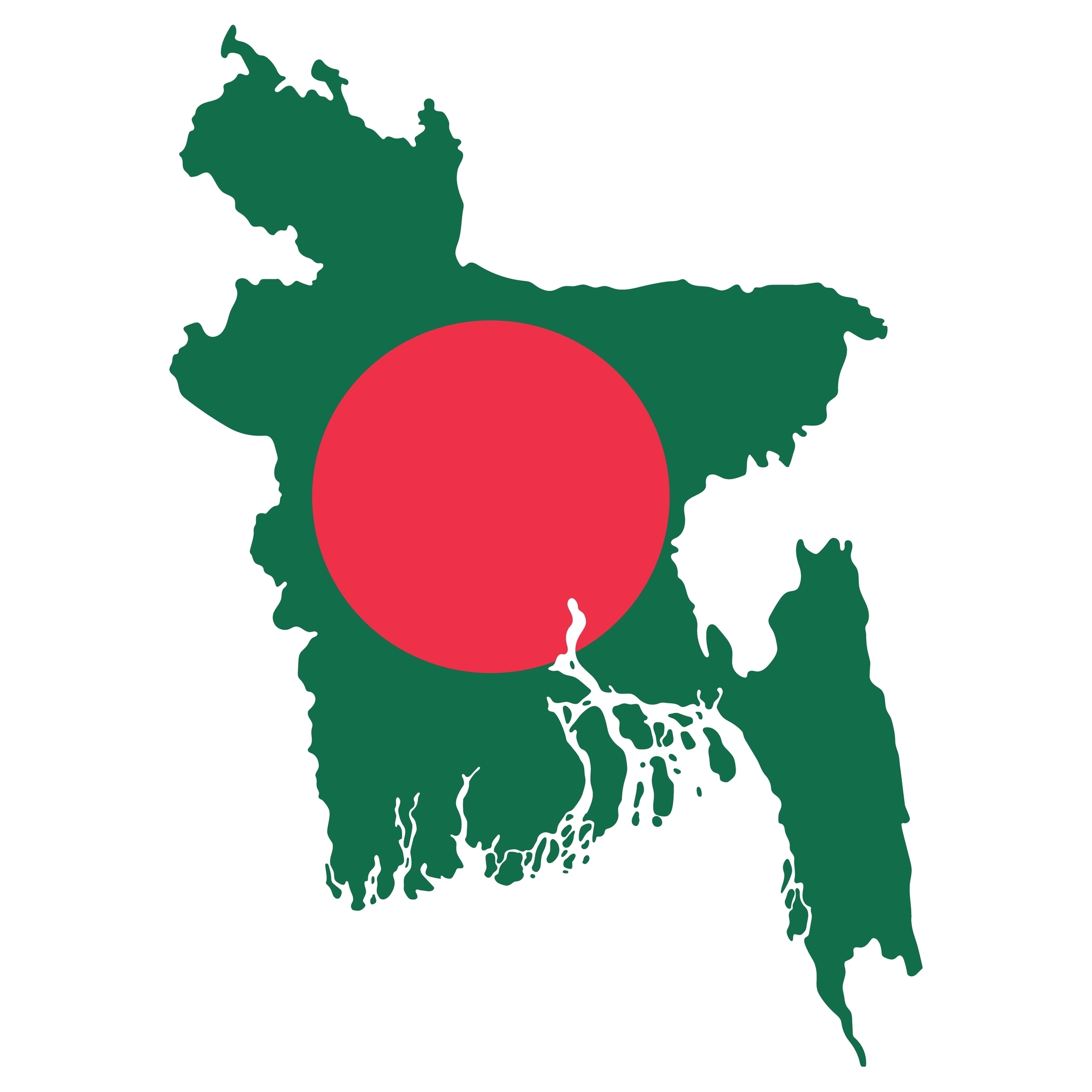 Bangladesh map flag