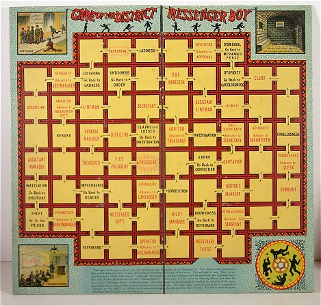 District Messenger Boy Game Board