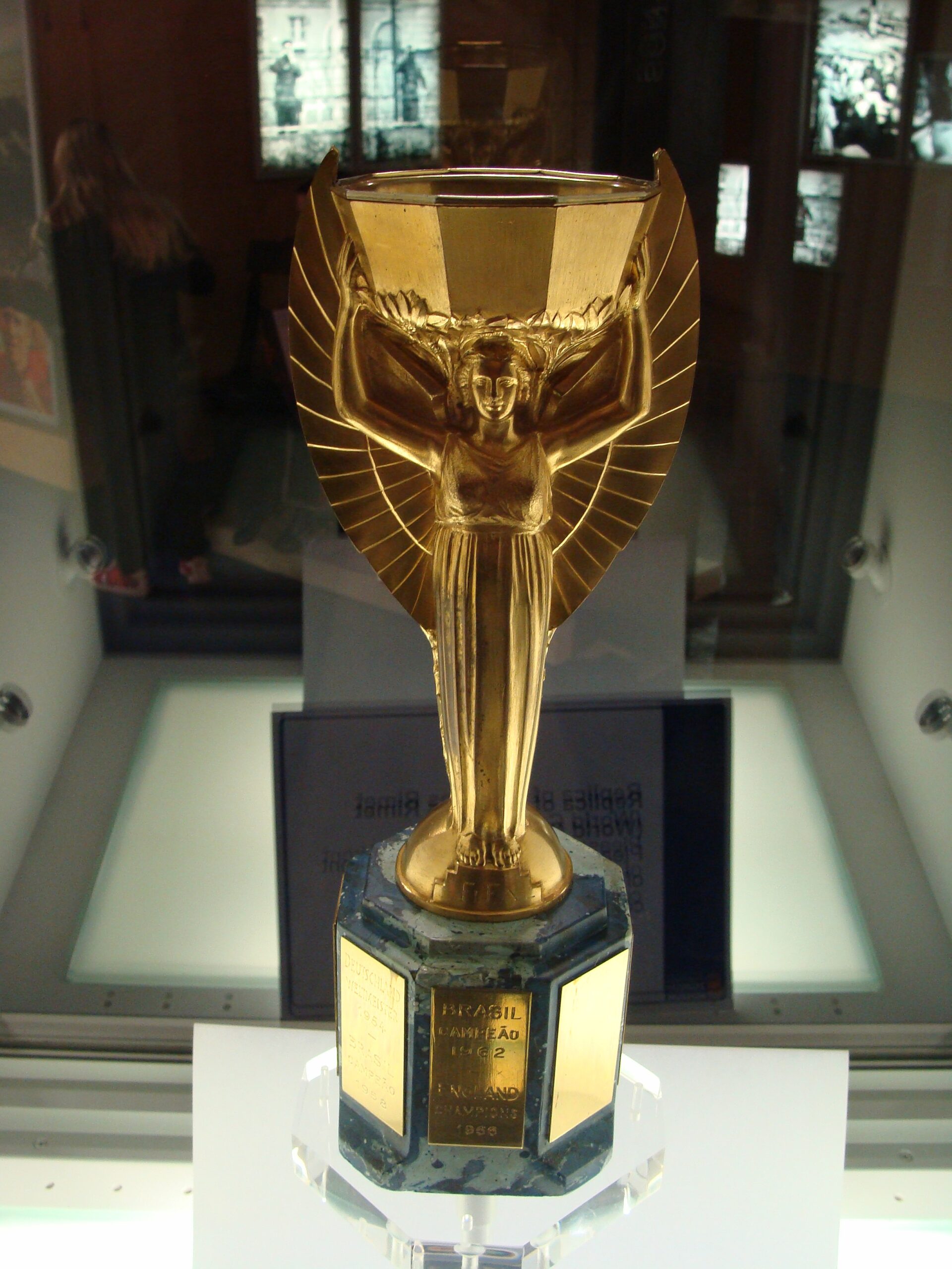 Jules Rimet Trophy (FIFA World Cup, permanently lost in 1983)