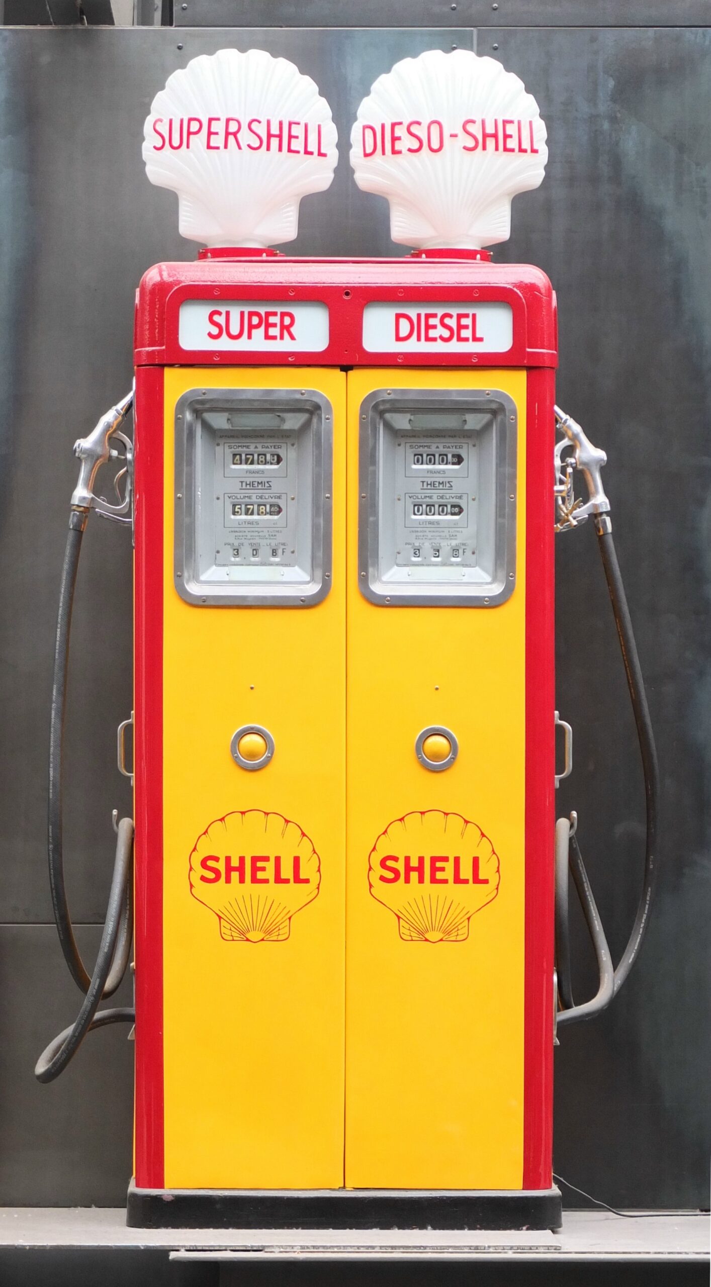 Old Shell Oil Gasoline Pumps