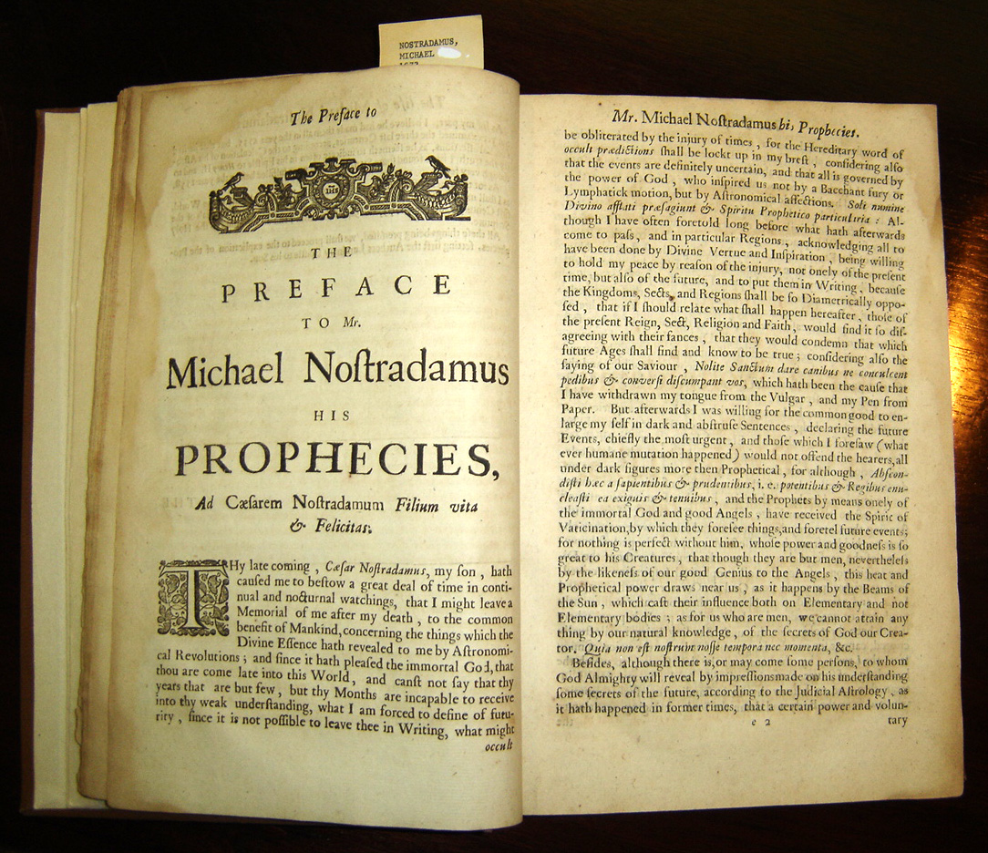 The Prophecies of Nostradamus (Lost Chapters, 1555)