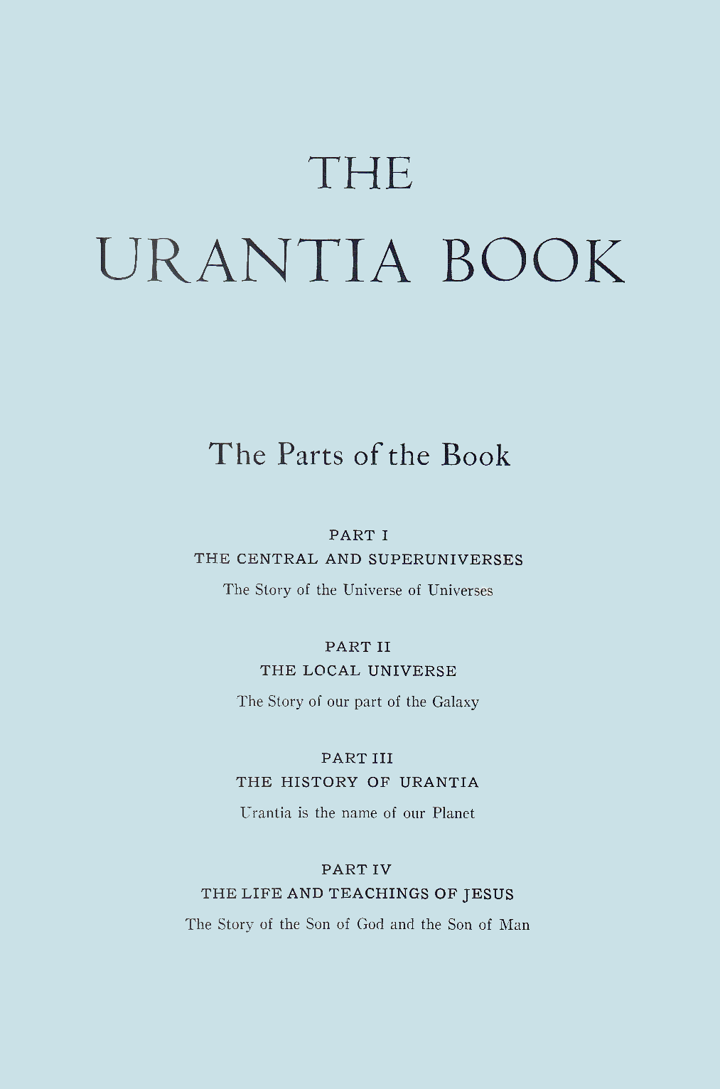 The Urantia Book (First Manuscript, 1934)