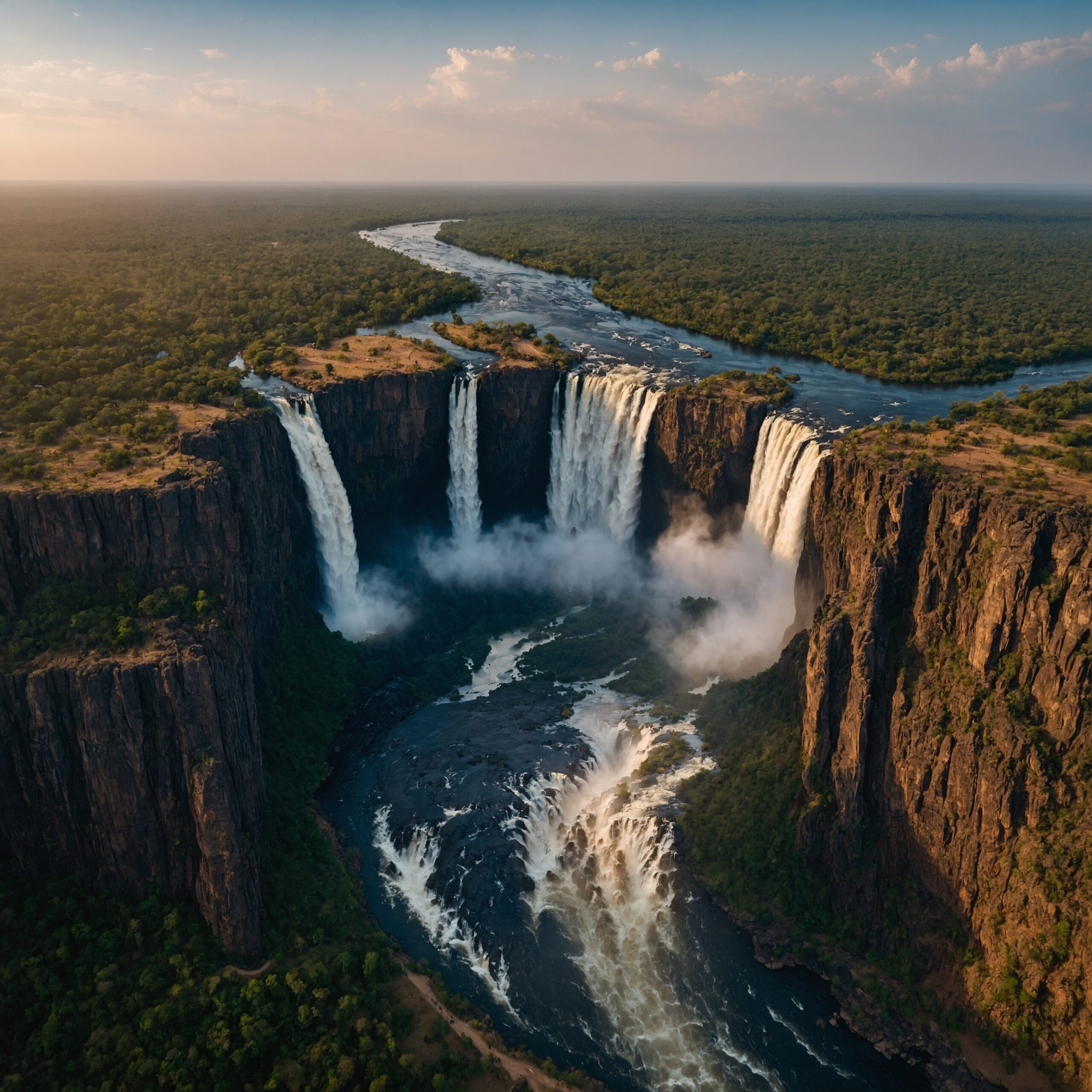 Victoria Falls, ZambiaZimbabwe Border