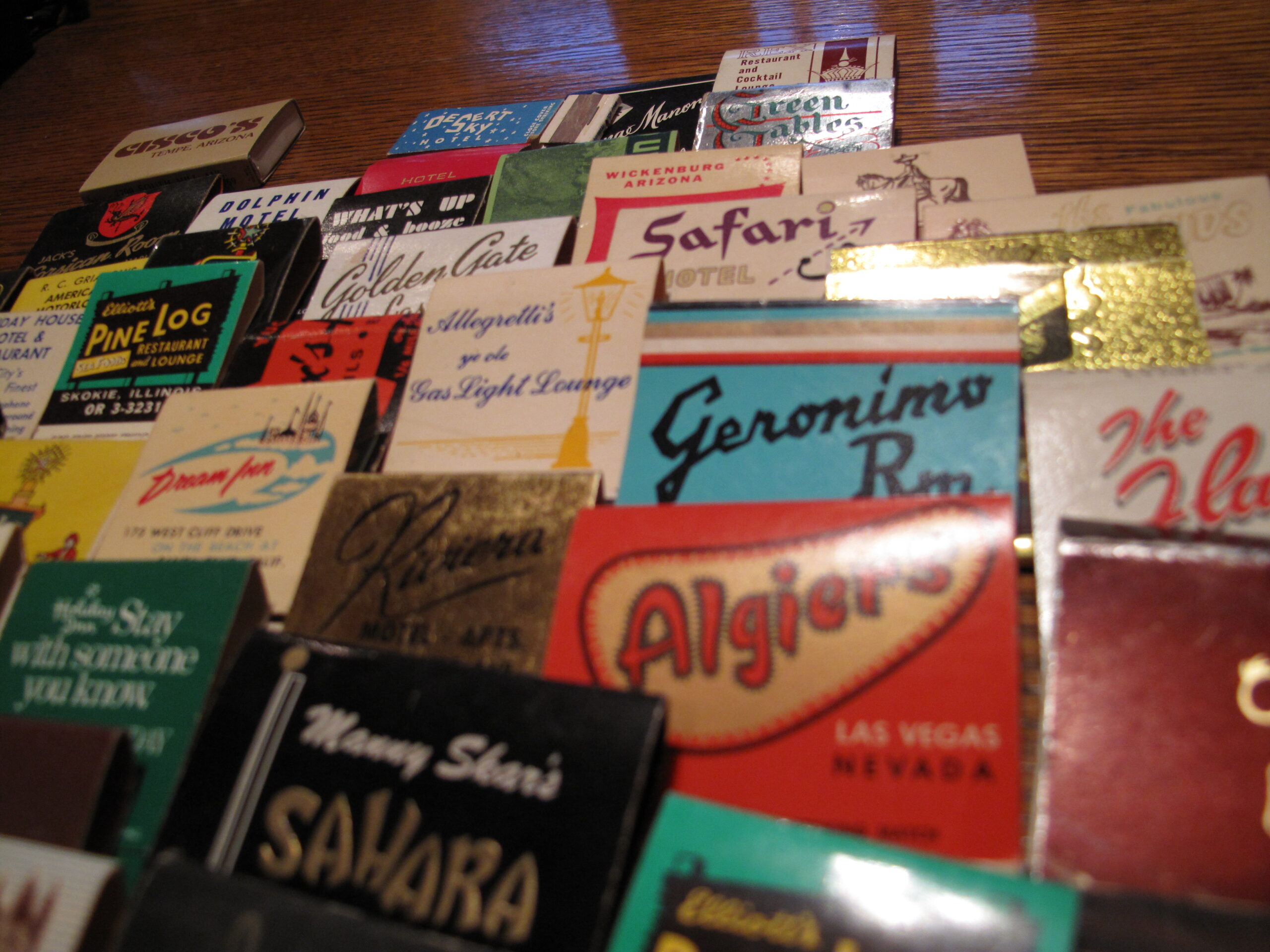 Vintage Matchbooks from Hotels and Restaurants