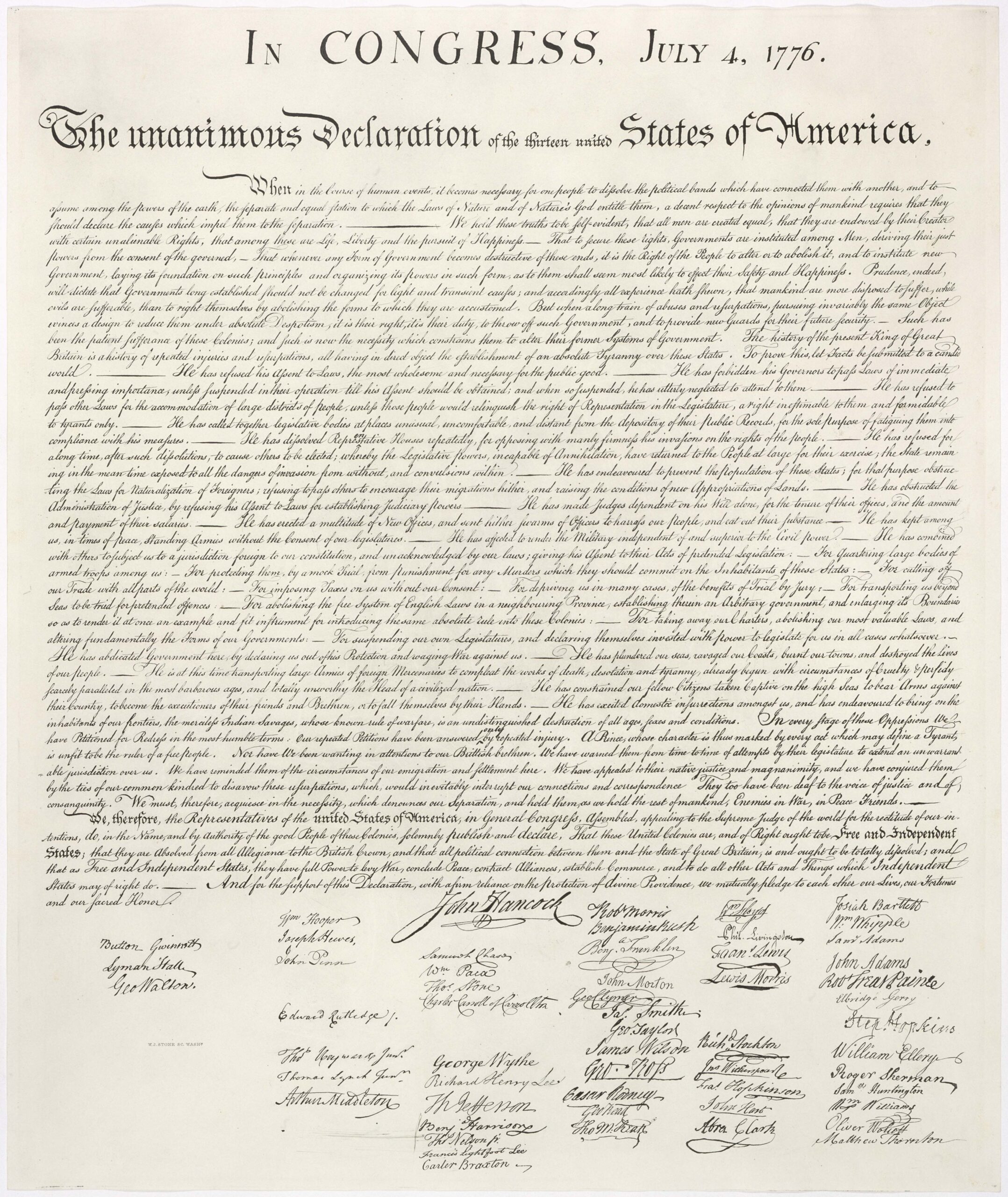 Declaration of Independence (1776)