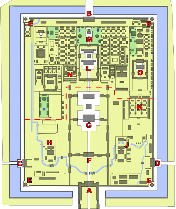 Forbidden City Blueprint - Beijing, China