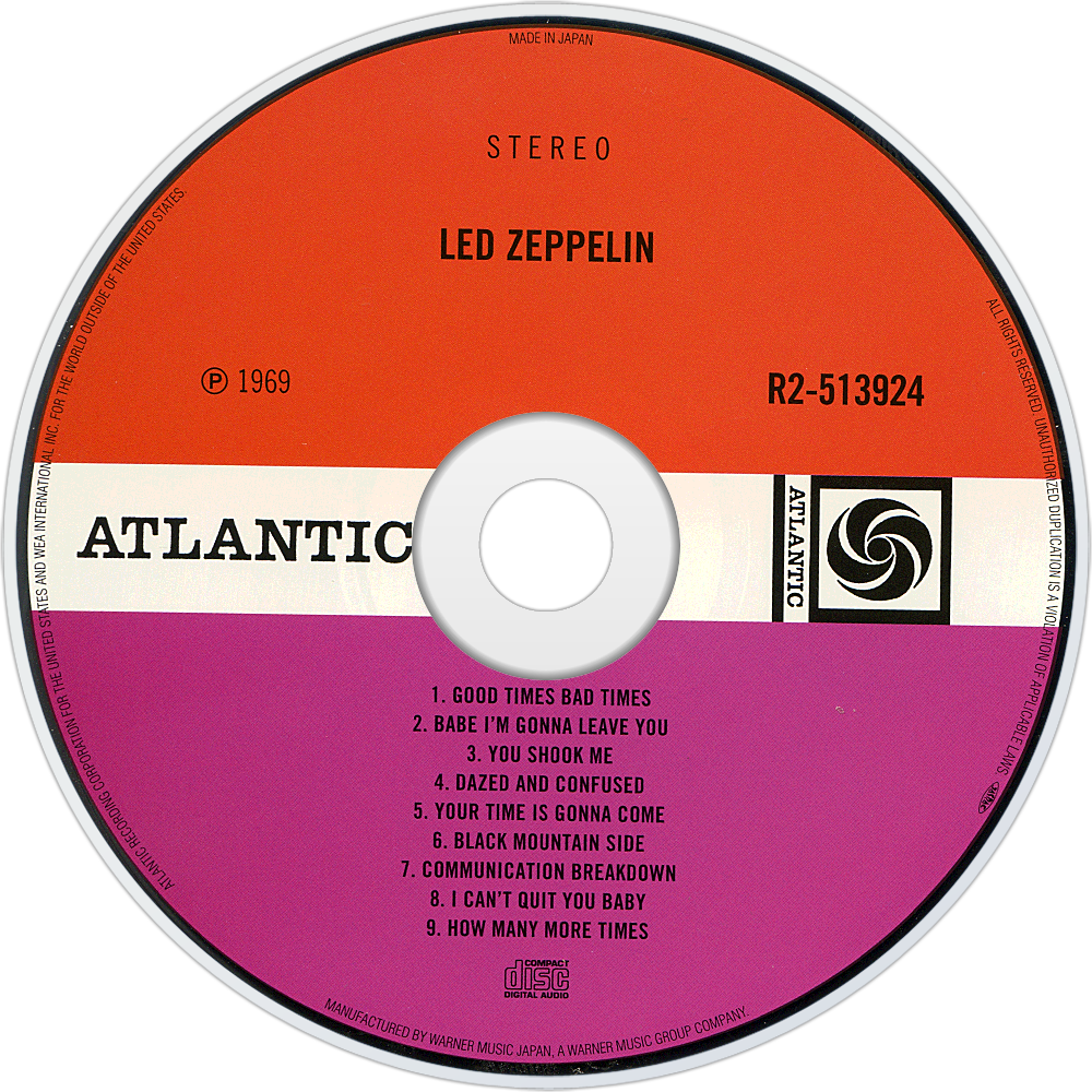 Led Zeppelin – "Led Zeppelin I" (Turquoise Lettering)