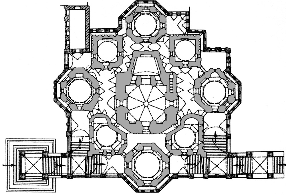 St. Basil's Cathedral Blueprint - Moscow, Russia